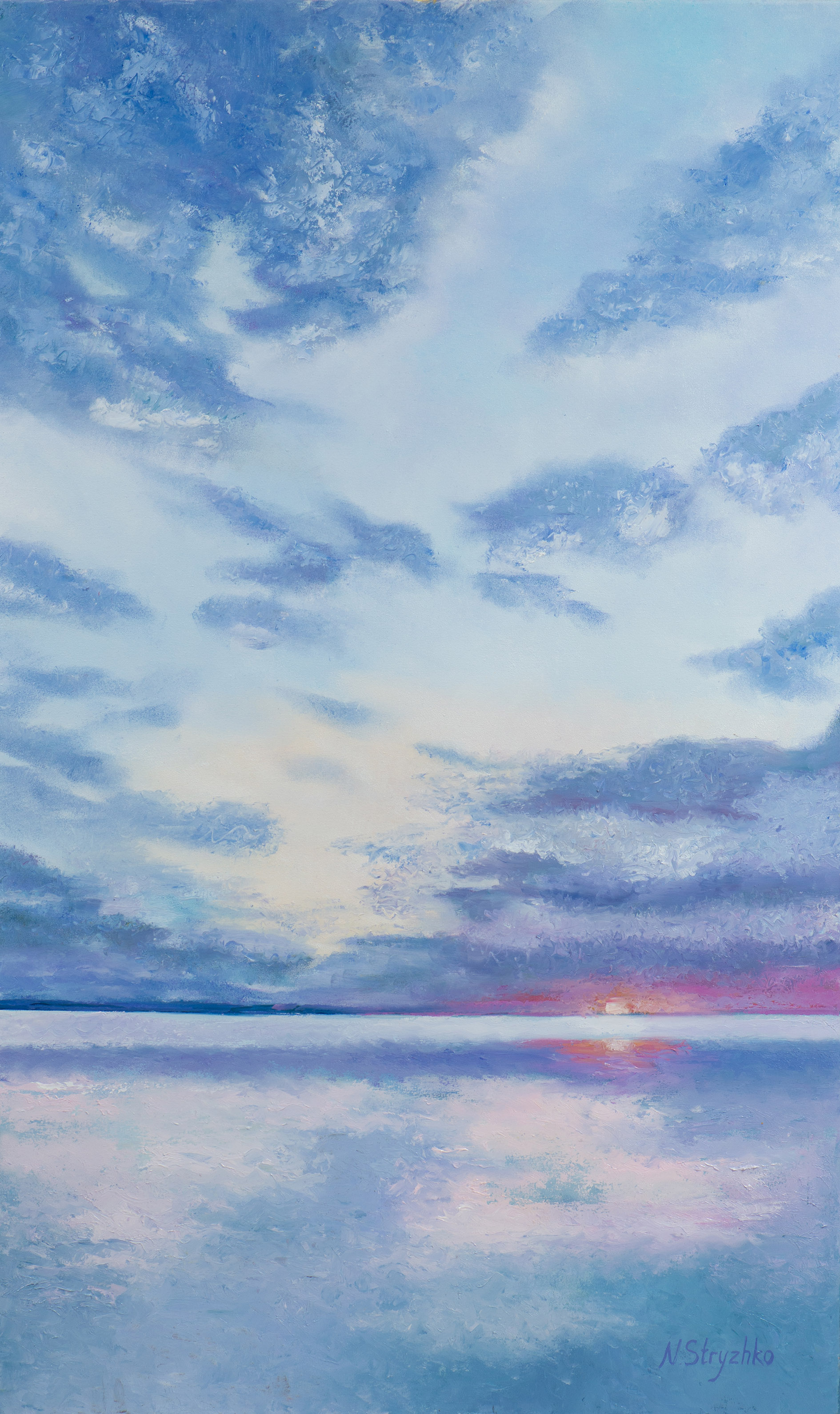 Beyong the horizon, Oil on canvas 100x60